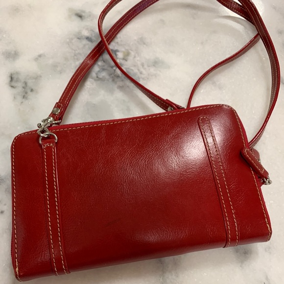 NWT Hand Painted Leather Bag. 7” X 4.5” - Picture 4 of 7